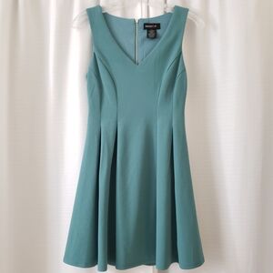 Size 3/4 Teeze Me Blue Tank Sleeve Skater Dress